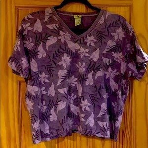 L.L. Bean pigment dyed shirt, large plum color